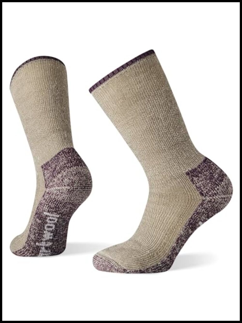 Merino Wool Crew Hiking Socks Maximum Cushion Mountaineering